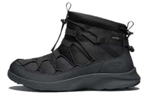 Keen UNEEK SNK CHUKKA WP Comfortable Short Snow Boots Men's Black