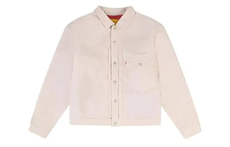 Levis Jackets Men's White Lapel Moderate Other