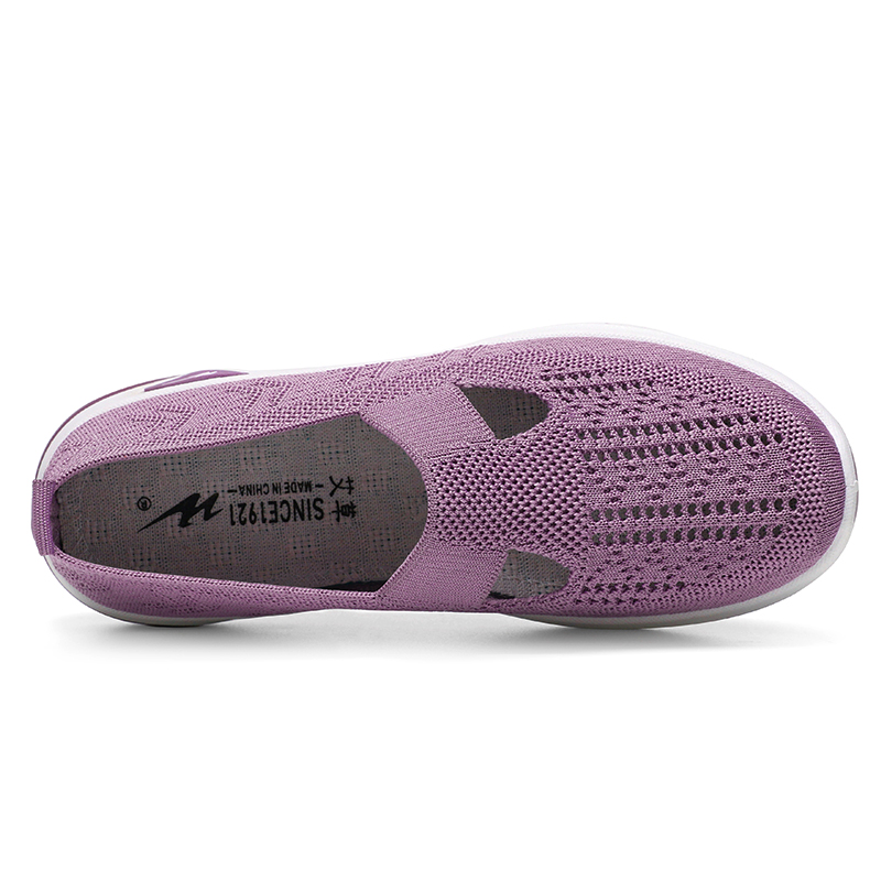 DOUBLE STAR 88 Flyknit Elderly Women’s Summer Slip on Shoes Grandma Shoes, Mom Shoes Textile, Mesh