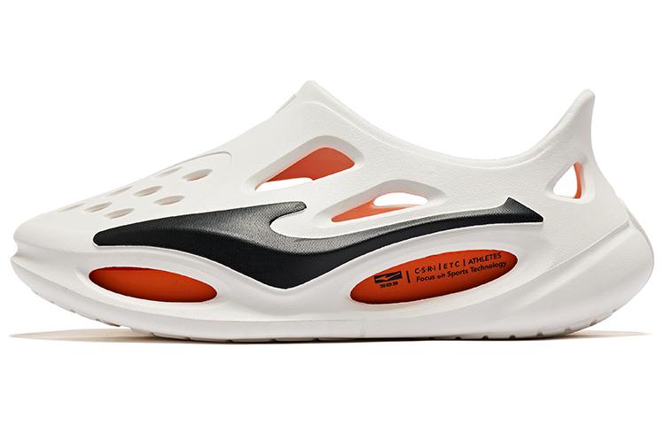 Erke Infinite Lite Clogs EVA Sports Sandals White Black Orange