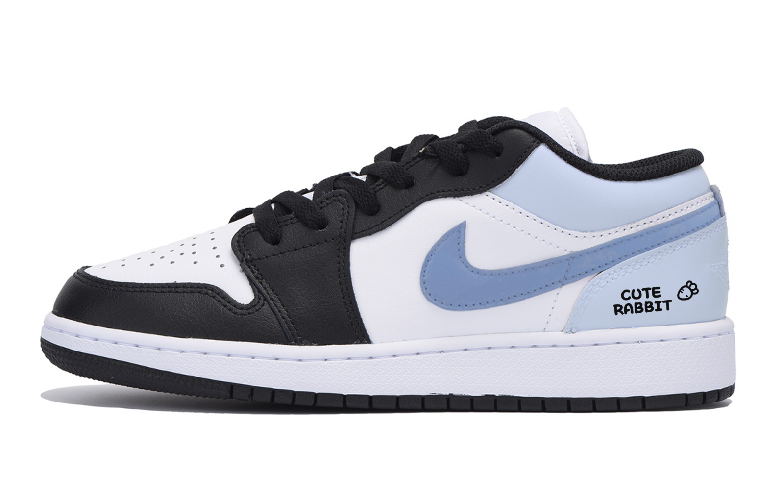 Jordan Air Jordan 1 Radish Sea Salt Abrasion Resistant Low top Vintage Basketball Shoes Men’s White Blue