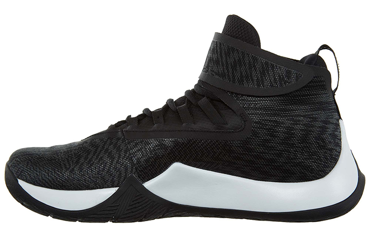Jordan Fly Unlimited Fabric Trendy Cushioning Slip Resistant High top Vintage Basketball Shoes Unisex White Black