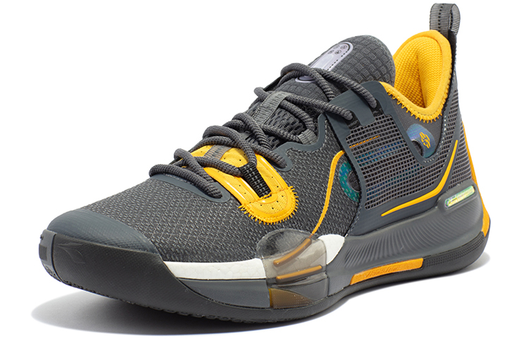 361° Burning War Basketball Shoes Men’s Low Top Yellow