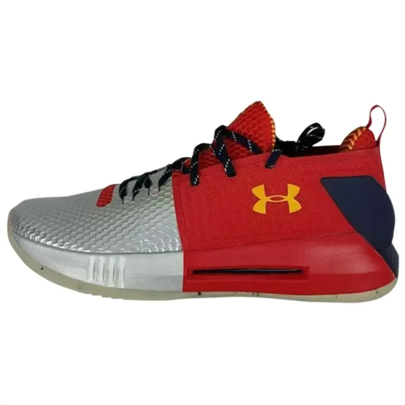 Under Armour Drive 4 Low top Basketball Shoes Men's Gray Red