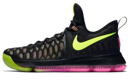 Nike KD 9 Unlimited Durant round toe lace-up non-slip lightweight low-top practical basketball shoes men's black