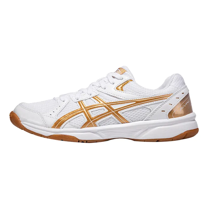 Asics River CS Wear resistant And Lightweight Low top Badminton Shoes Unisex White