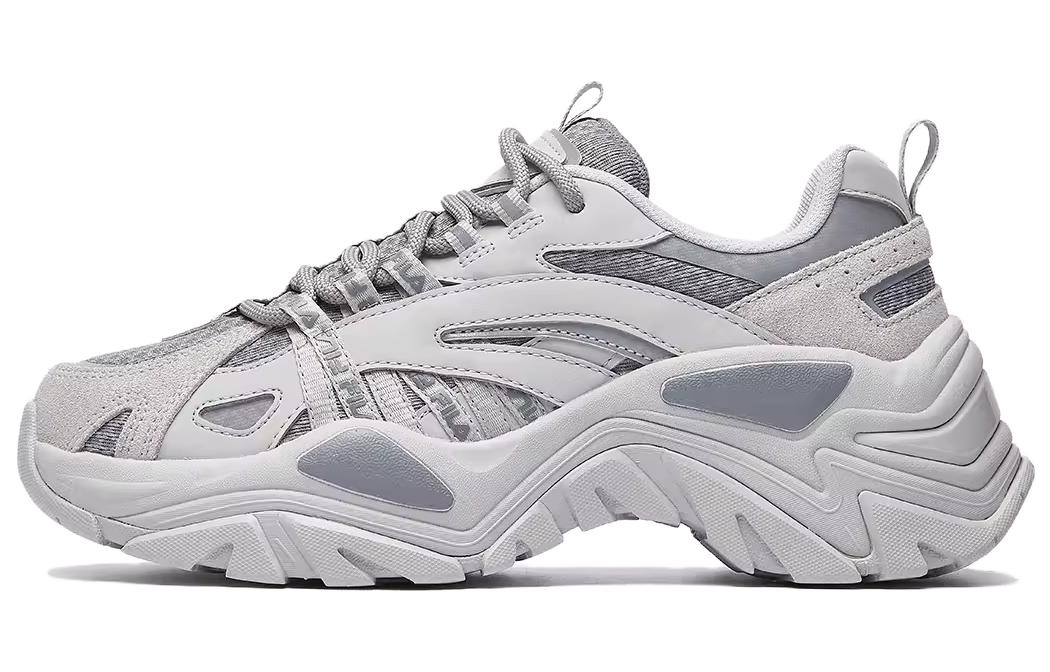 FILA Fishbone Breathable Coverage Low top Chunky Sneakers Unisex Gray