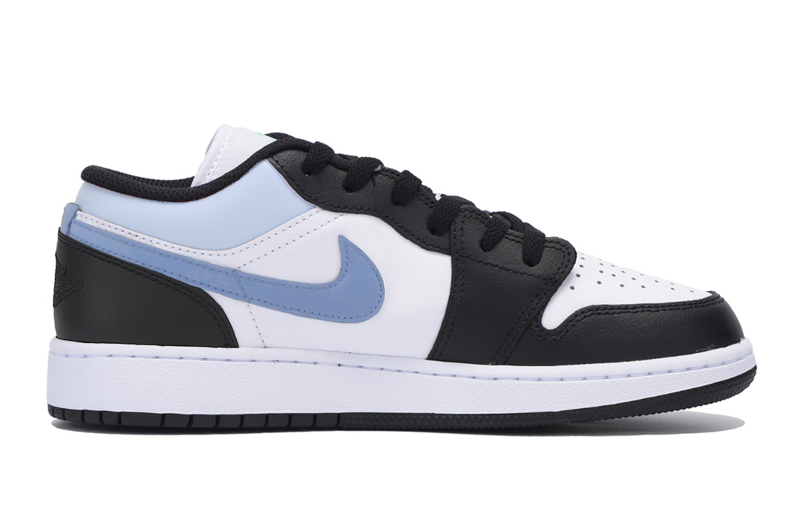 Jordan Air Jordan 1 Abrasion Resistant Slip Resistant Low top Vintage Basketball Shoes Men’s Black Blue