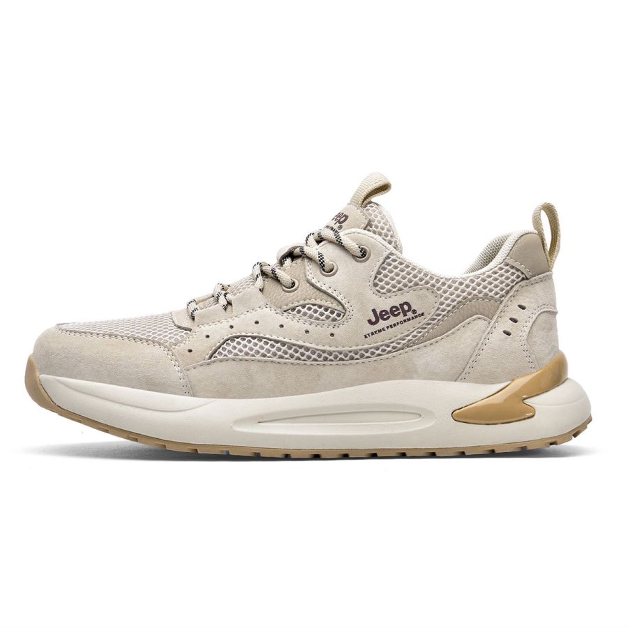 Jeep Mountaineering & Hiking Shoes Men’s Low Top Khaki/Gray/Sand