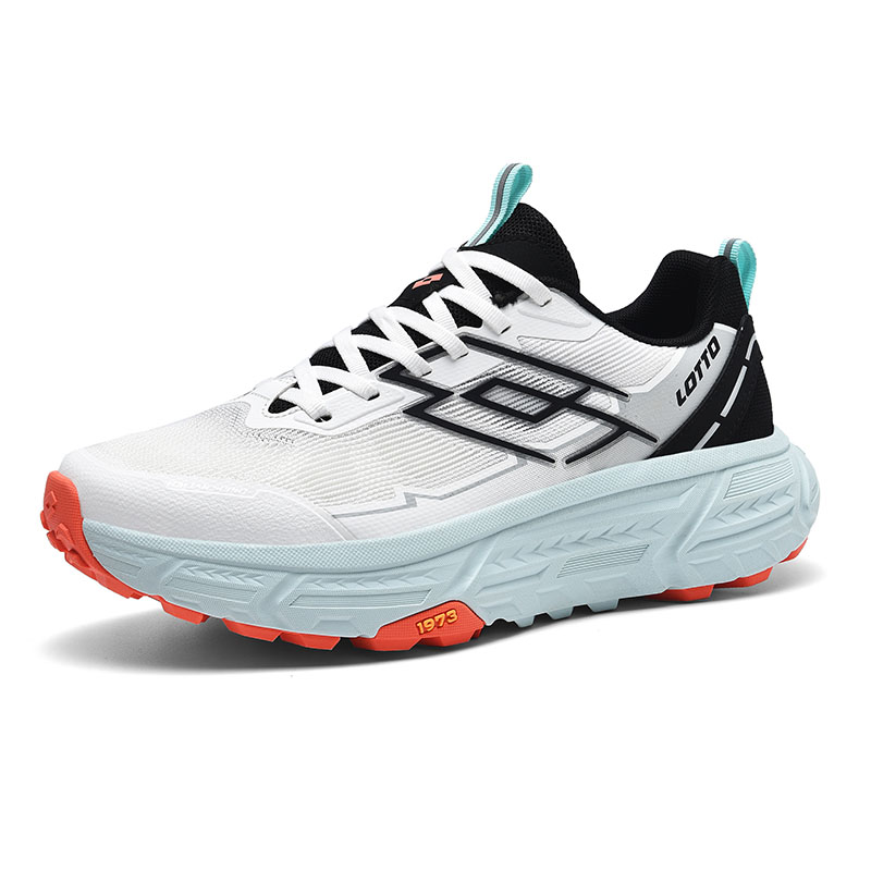 LOTTO Slip Resistant, Abrasion Resistant, Breathable, Lightweight Low top Hiking Shoes Men’s White Black