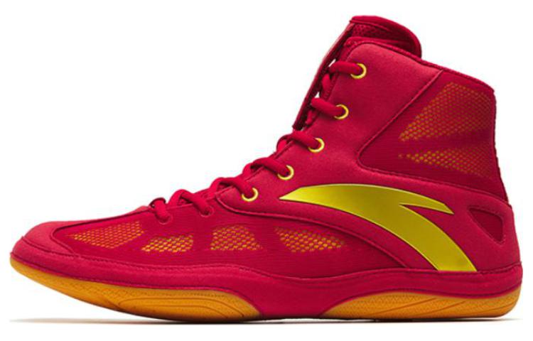 Anta Cushioning Slip Resistant Abrasion Resistant Cushioning Slip Resistant Abrasion Resistant High top Wrestling Shoes