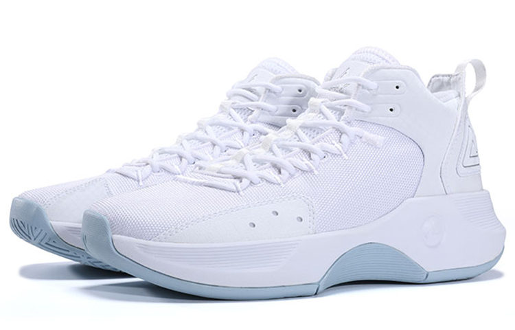 PEAK P MOTIVE Cushioning Slip Resistant Abrasion Resistant High top Basketball Shoes Women’s White