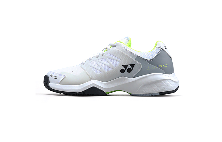 YONEX Lu Slip Resistant Abrasion Resistant Low top Tennis Shoes Unisex White Lime
