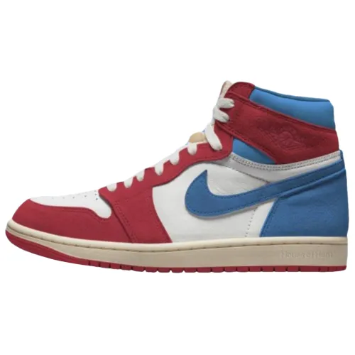 Jordan Air Jordan 1 Vintage Basketball Shoes Women's High Top Red Blue