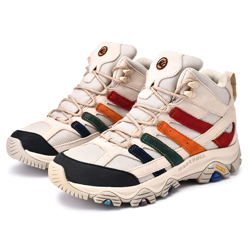 MODE FULL Cushioning Slip Resistant Abrasion Resistant Waterproof And Breathable High top Mountaineering Shoes Men’s
