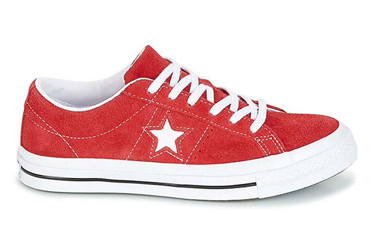 Кеды Converse One Star Ox (красный) — фото 2