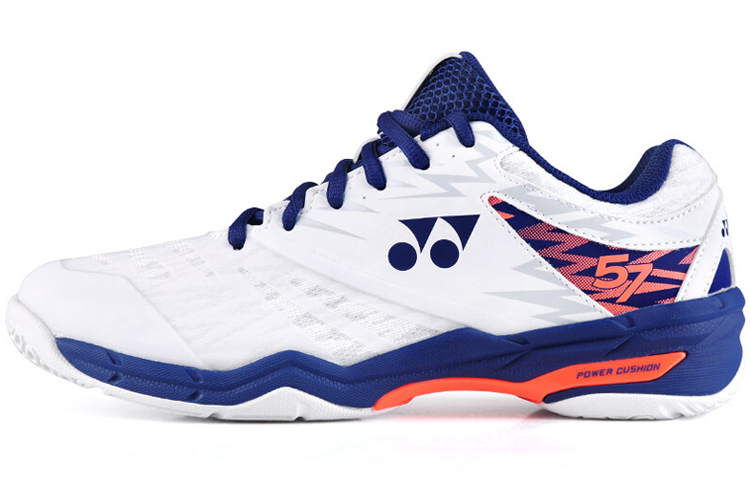 YONEX Yonex Power Cushion/Power Cushion Series Comfortable and Durable Low-top Badminton Shoes Men's White/Neon Orange