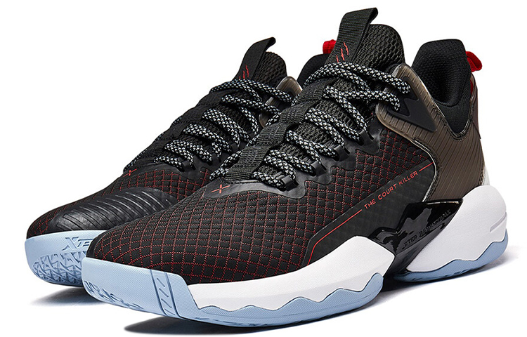 XTEP Cushioning Slip Resistant Abrasion Resistant Cushioning Slip Resistant Abrasion Resistant Low top Basketball Shoes