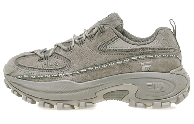 FILA Cat Claw Platform Low top Chunky Sneakers Unisex Gray Korean Style