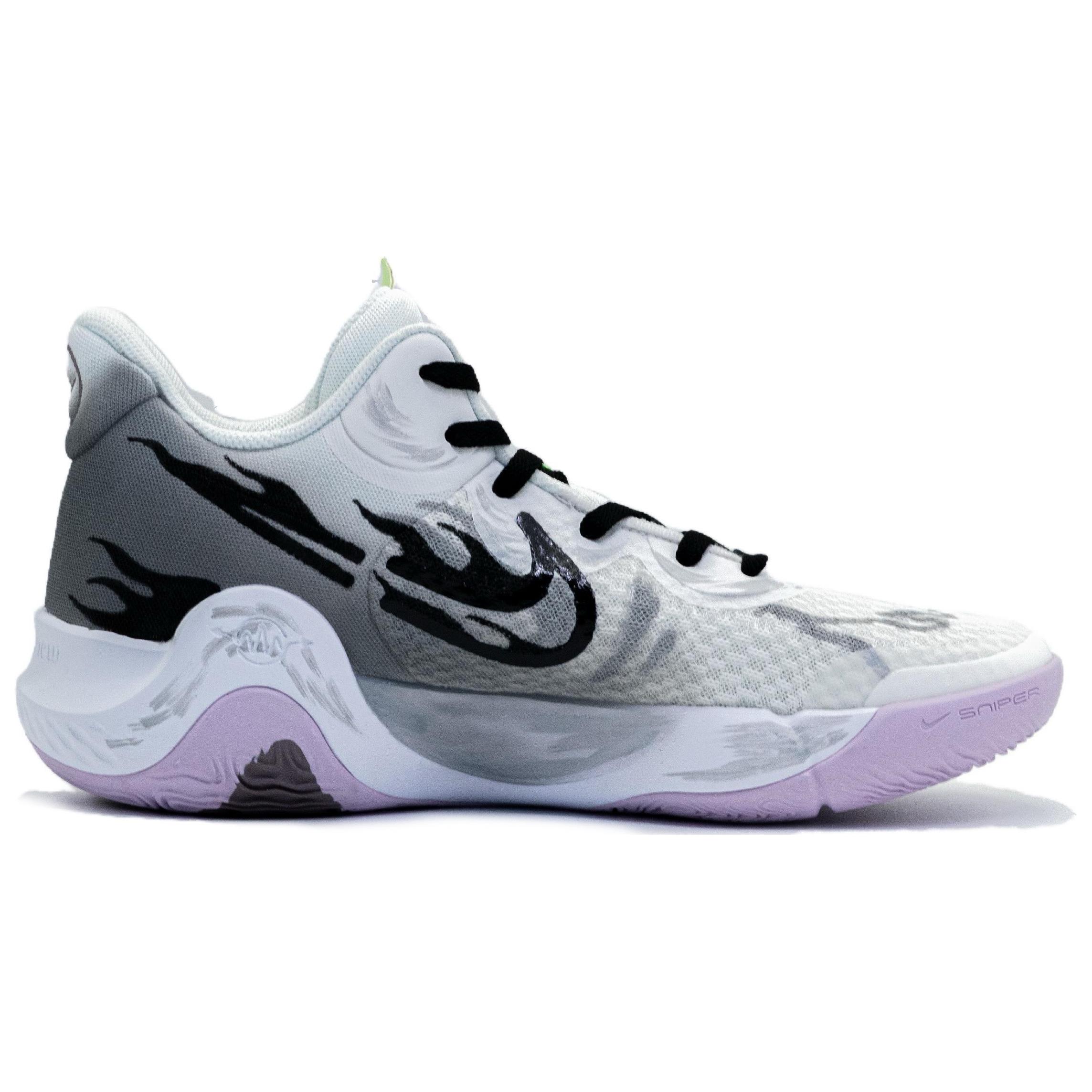 Nike KD Trey 5 IX Slip Resistant Abrasion Resistant Mid top Vintage Basketball Shoes Unisex Dark Gray