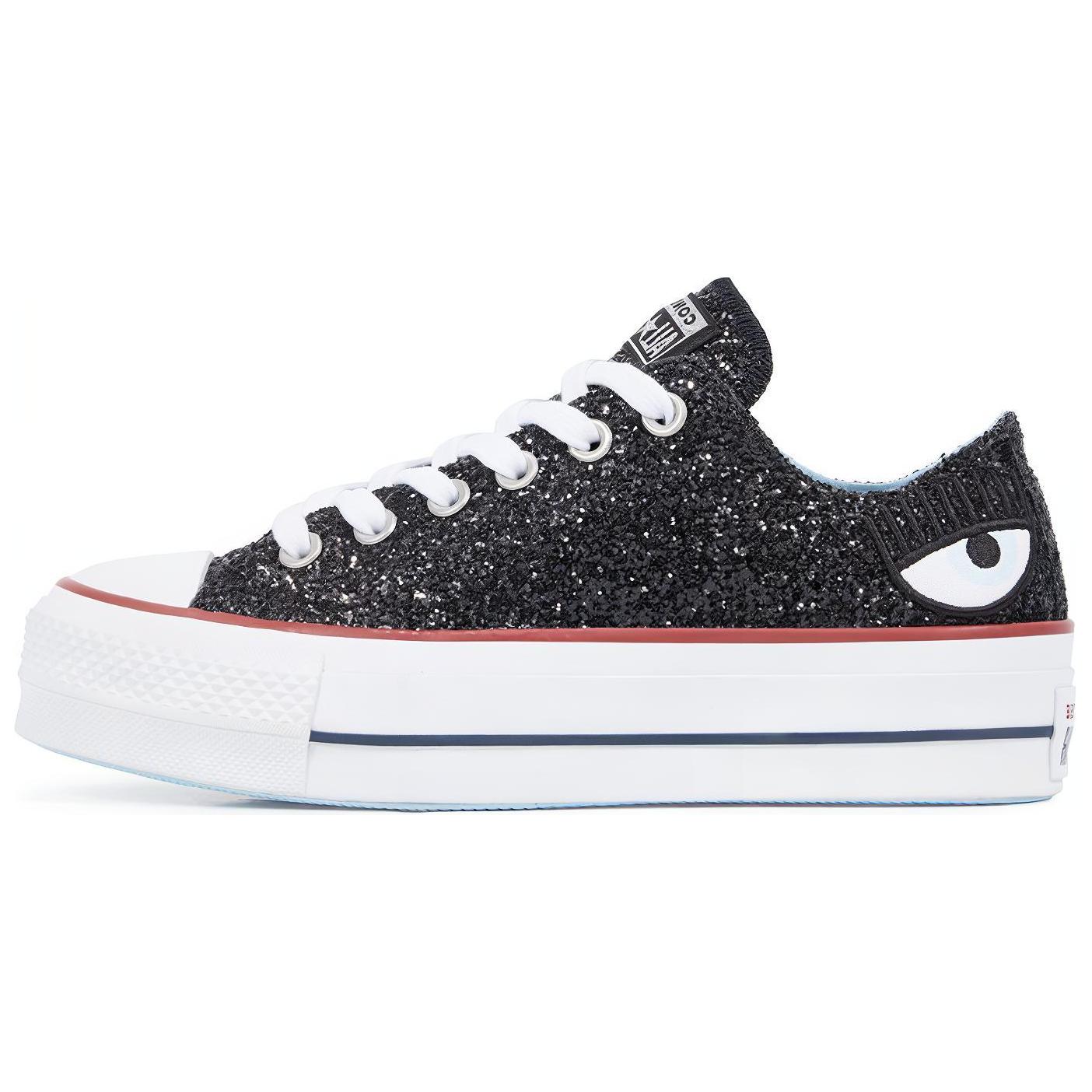 Chuck Taylor All Star Chiara Ferragni x Chuck Taylor All Star Wmns Converse Lift Ox 'Black White' Women's