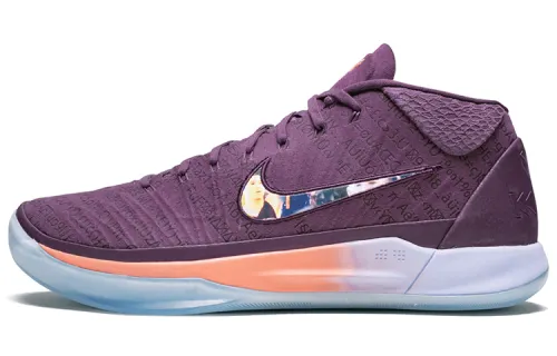 Nike Kobe AD Booker PE Comfortable and Practical Non-slip Lightweight Mid-top Basketball Shoes Men's Purple