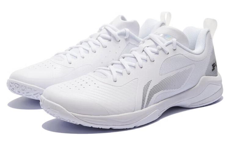 Li Ning Sprint SE Slip Resistant Cushioning Low top Badminton Shoes Unisex White