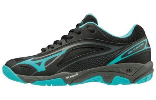 Mizuno Wave Ghost W Slip Resistant Abrasion Resistant Low top Training Shoes Women's Black Blue