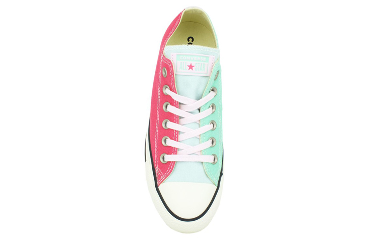 Женские кеды Converse Chuck Taylor All Star Ox (красный / зеленый) — Красный / зелёный — фото 3