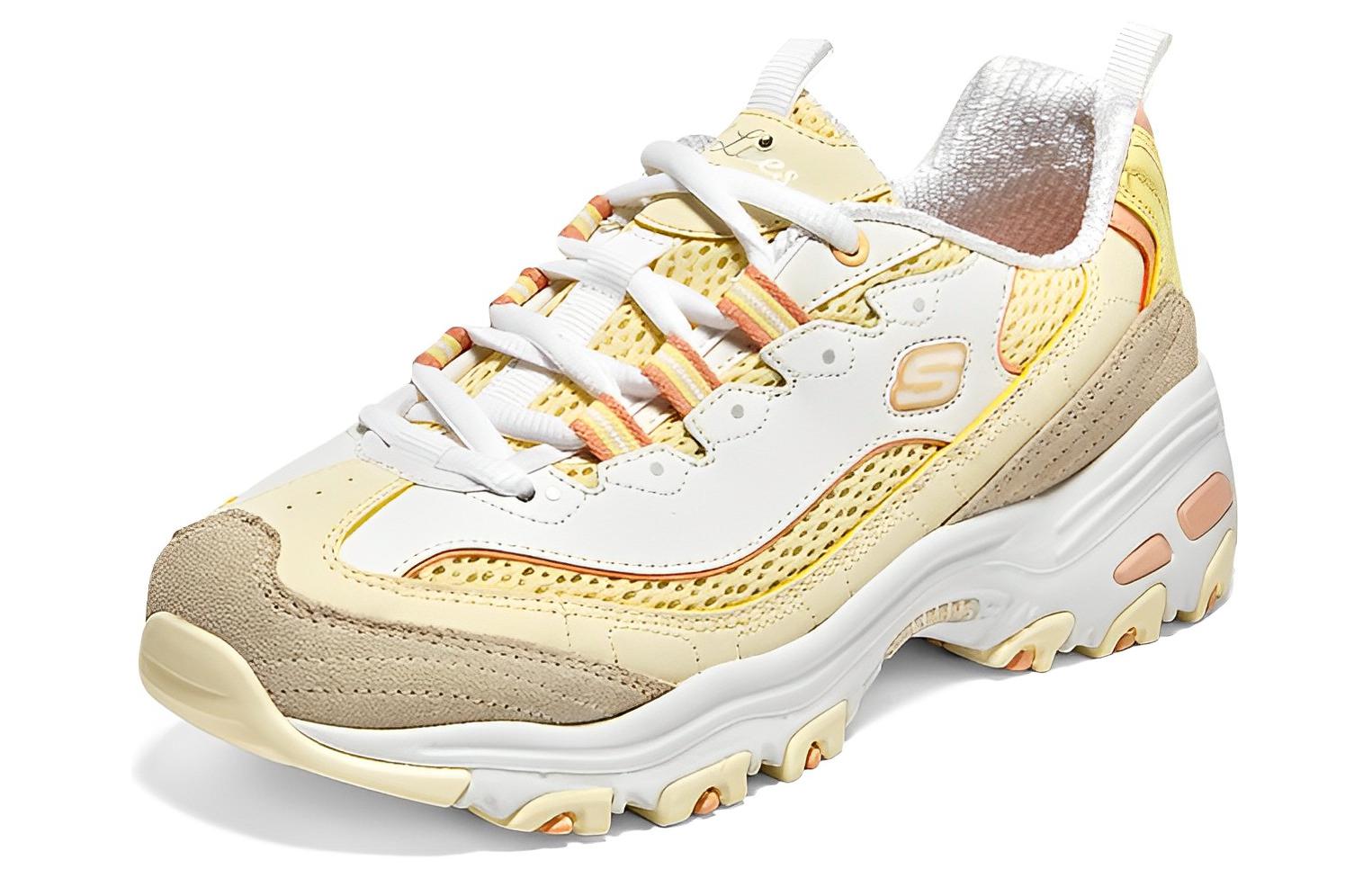 Женские кроссовки Skechers D'LITES 1.0 (желтые) — фото 3
