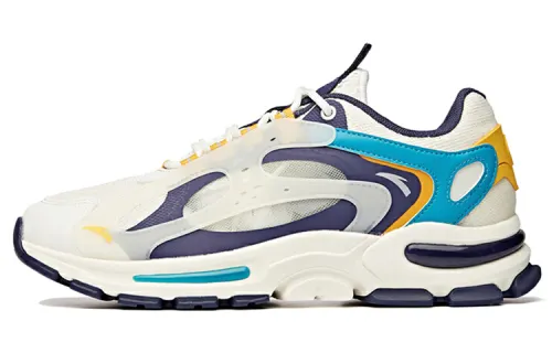 ANTA Chunky Sneakers Men's Low Top Ivory White/Spectrum Purple/Interstellar Blue