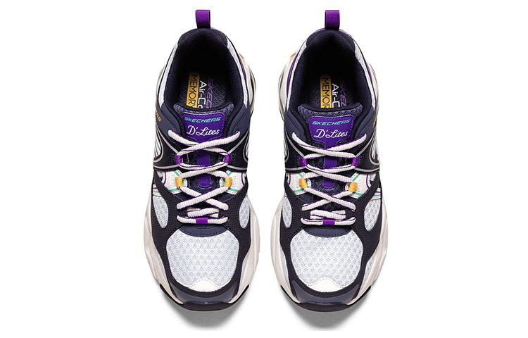 Женские кроссовки Skechers D'Lites (сине-фиолетовые) — фото 3