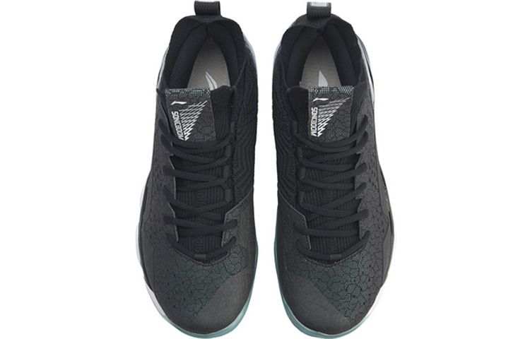 Li Ning Sonic Boom 2.0 Cushioning Slip Resistant Abrasion Resistant Low top Badminton Shoes Men’s Black