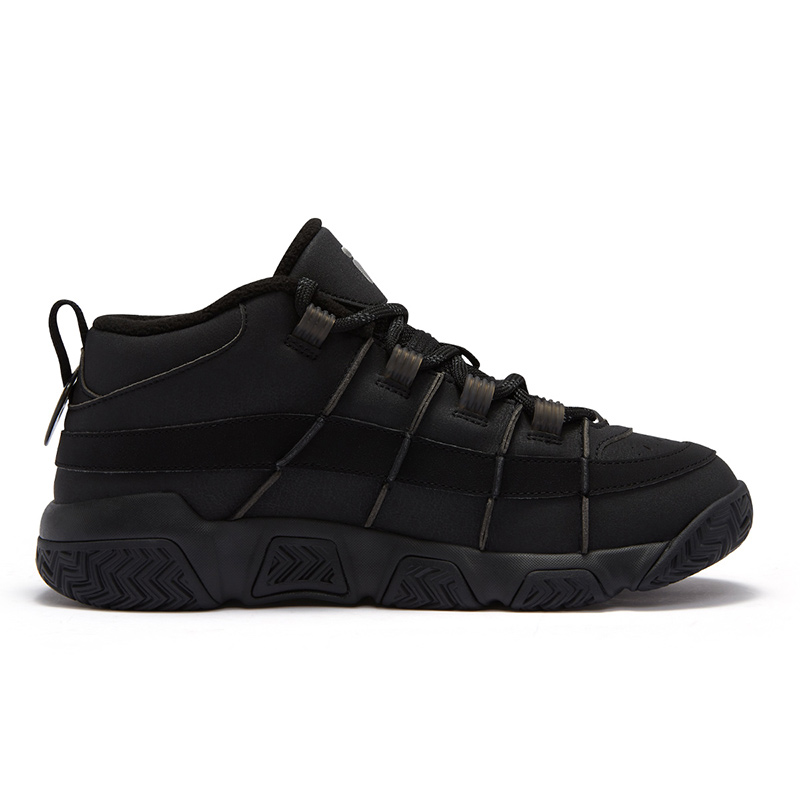FILA FUSION BUSTER Puffy Shoes Abrasion Resistant Thermal Mid top Vintage Basketball Shoes Men’s Black