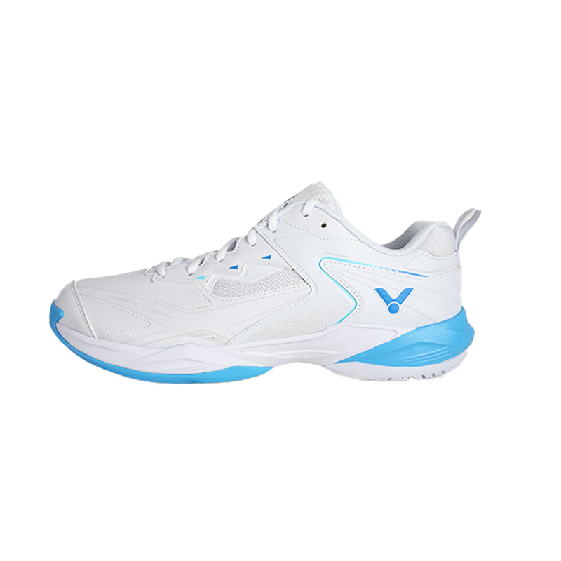 VICTOR 9200NTD Slip Resistant And Abrasion Resistant Coverage Low top Badminton Shoes Unisex Pearl White Hawaii Blue