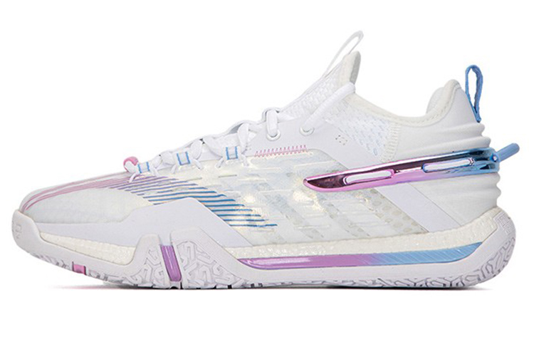 LiNing Li Ning ground flying PRO comfortable, shock-absorbing, non-slip, wear-resistant, breathable, lightweight, low-top badminton shoes, same style for men and women, white