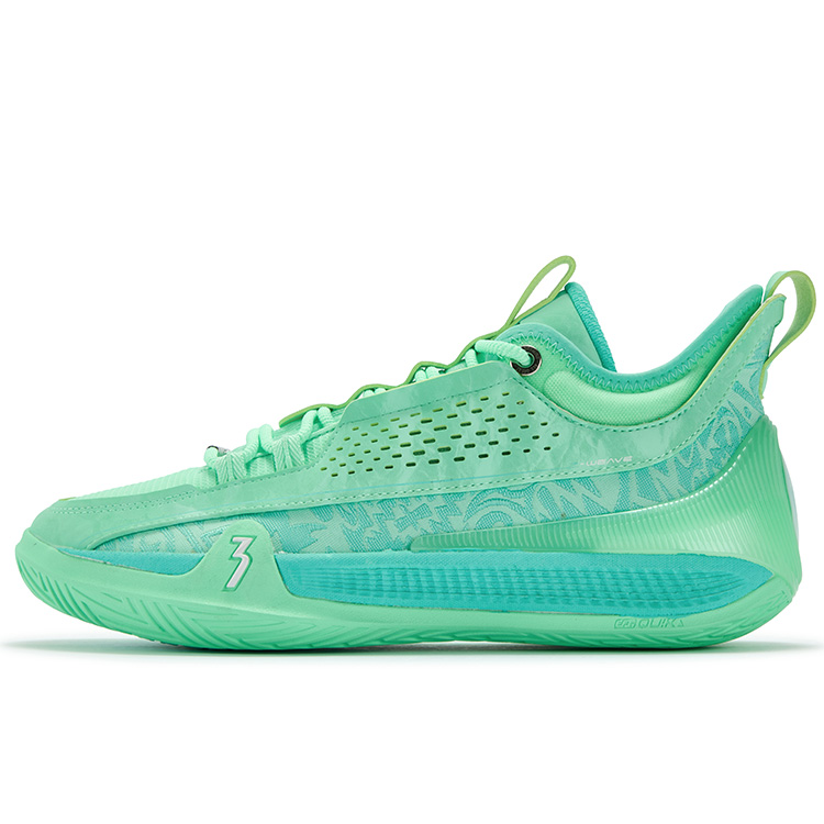 361° Zen 7 Cushioning Coverage Abrasion Resistant Slip Resistant Low top Basketball Shoes Men’s Jelly Mint