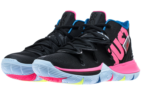 Мужские кроссовки Nike Kyrie 5 Just Do It 5 OG (черный / розовый) — Чёрный / розовый — фото 3
