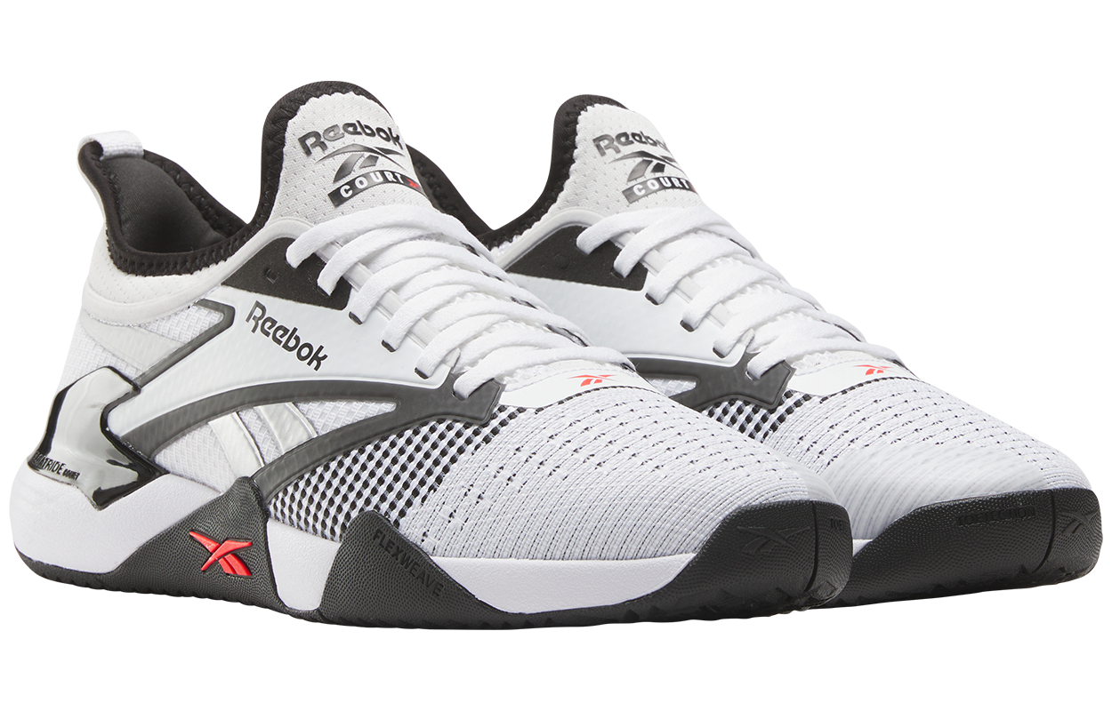 Nano Court Reebok ‘Black White Energy Red’