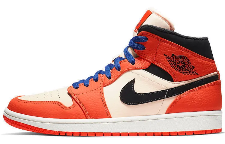 Jordan 1 Mid 'Team Orange Black'