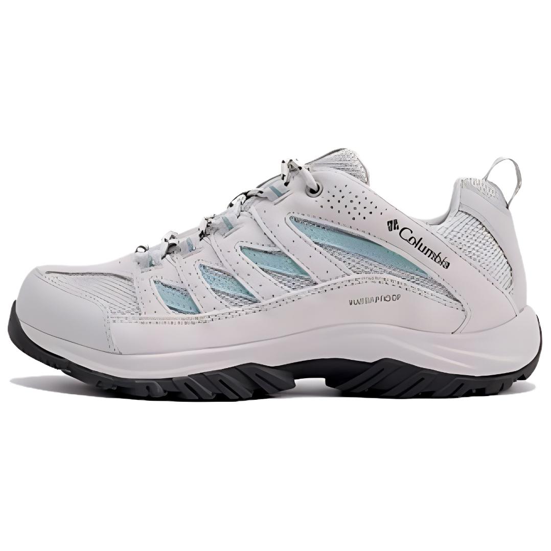 Columbia Crestwood Comfortable Cushioning Slip Resistant Abrasion Resistant Low top Hiking Shoes Women's Light Gray