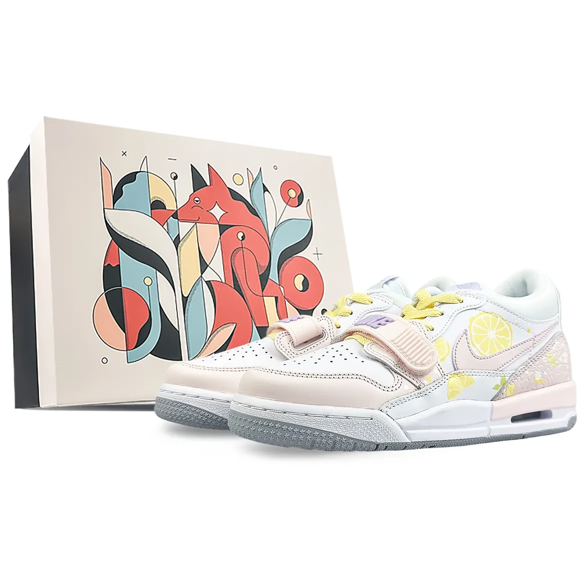 Jordan Legacy 312 Cushioning Abrasion Resistant Cushioning, Wear Resistant Low top Vintage Basketball Shoes GS
