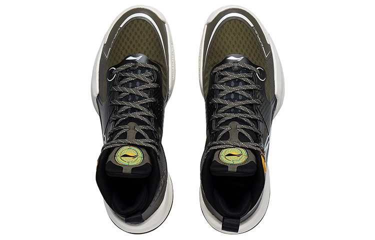 Li Ning Ultra Light Textile, Synthetic Leather, TPU Slip Resistant, Abrasion Resistant, Lightweight Mid top