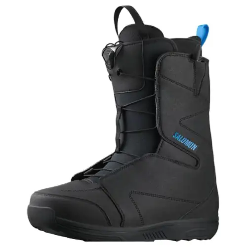 SALOMON Faction RLG Quicklock Thermal Abrasion Resistant Crew Snow Boots Unisex Black Blue