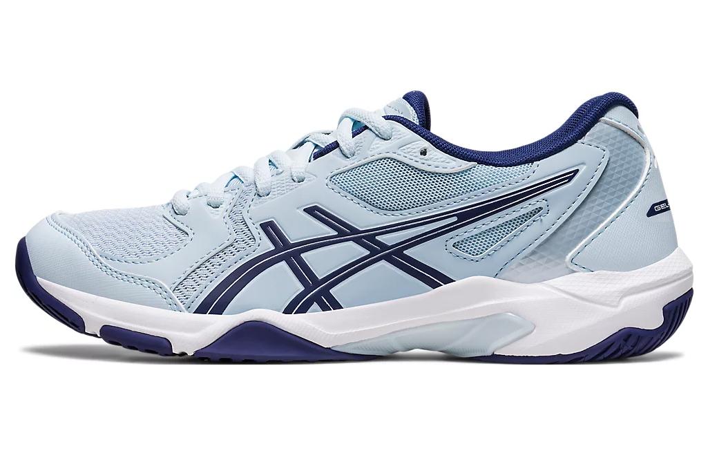 Asics Gel-Rocket 10 wear-resistant and breathable low-top volleyball shoes for women blue