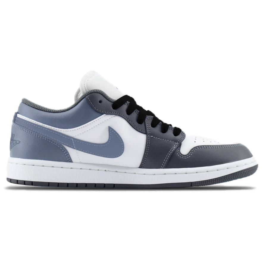 Jordan Air Jordan 1 Abrasion Resistant Abrasion Resistant Low top Vintage Basketball Shoes Unisex Light Gray Blue