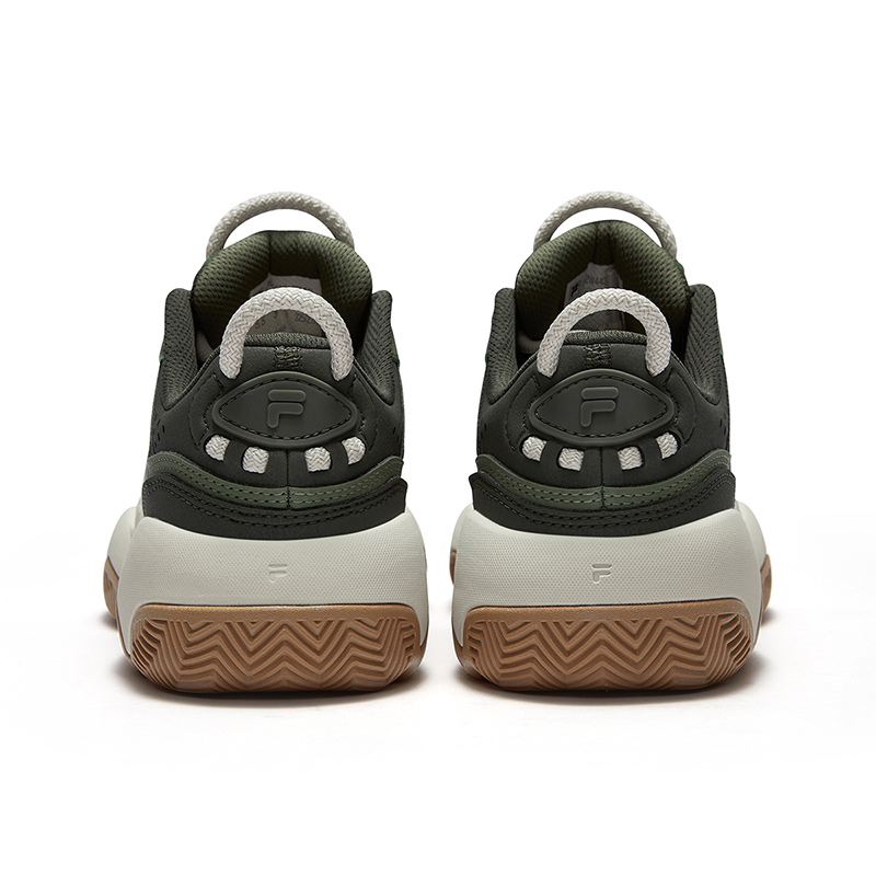 FILA FUSION FIRE Flame Shoes Balance Rebound Low top Vintage Basketball Shoes Women’s Olive Green
