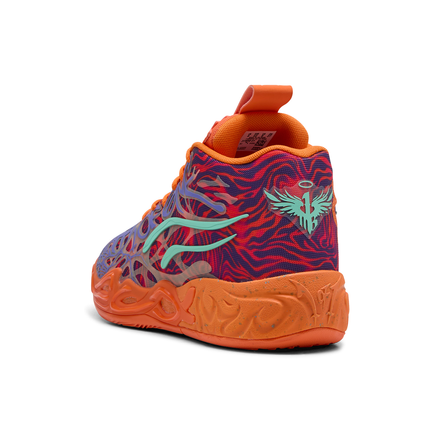 PUMA MB.04 Slip Resistant Abrasion Resistant Mid top Basketball Shoes Unisex Purple Orange Pink Green