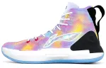 Li Ning YuShuai 13 Cushioning High top Basketball Shoes Men's Pink Blue Orange