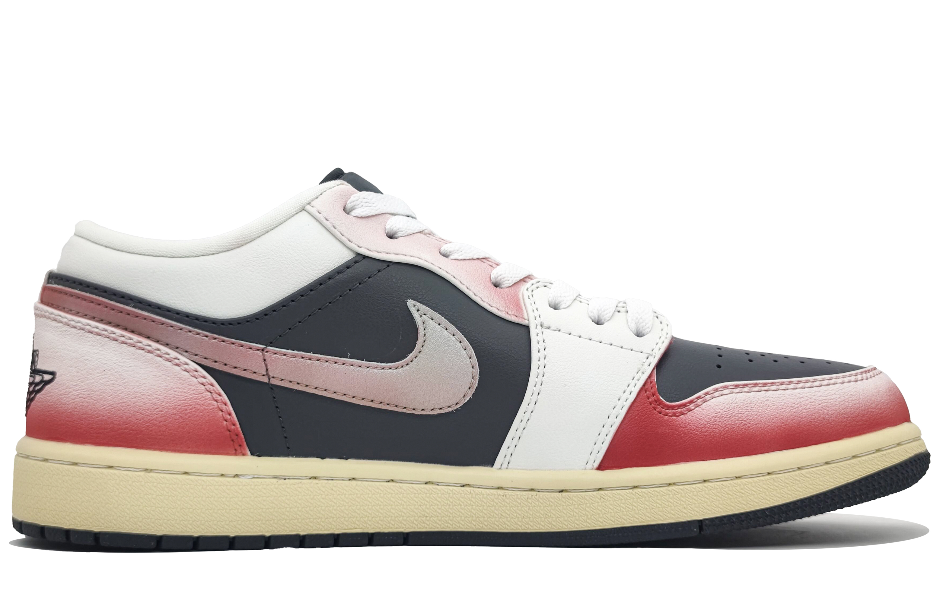Jordan Air Jordan 1 Abrasion Resistant Breathable Abrasion Resistant Breathable Low top Vintage Basketball Shoes Unisex